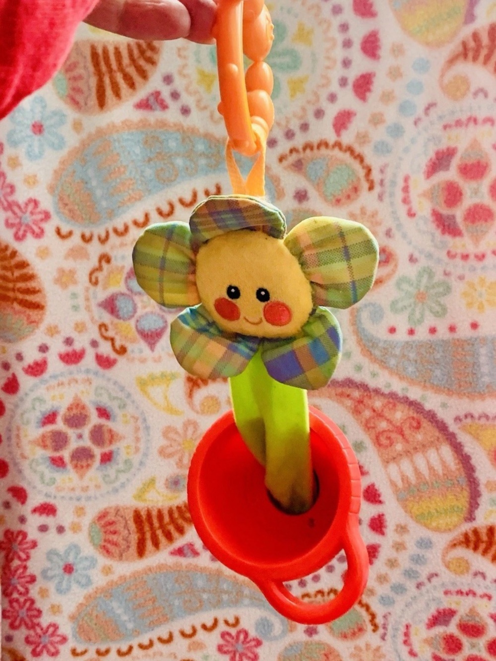 Vtg Fisher Price Mattel Linky Doo Stacking Cups C1494 Daisy Caterpillar